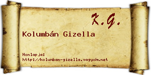 Kolumbán Gizella névjegykártya